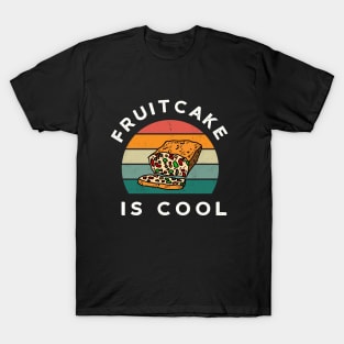 Retro Fruitcake is Cool Funny Christmas T-Shirt